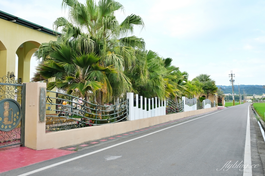 進昌咖啡烘焙館｜座落於大村田野間的巴洛克建築，在浪漫的黃色城堡喝咖啡 @飛天璇的口袋