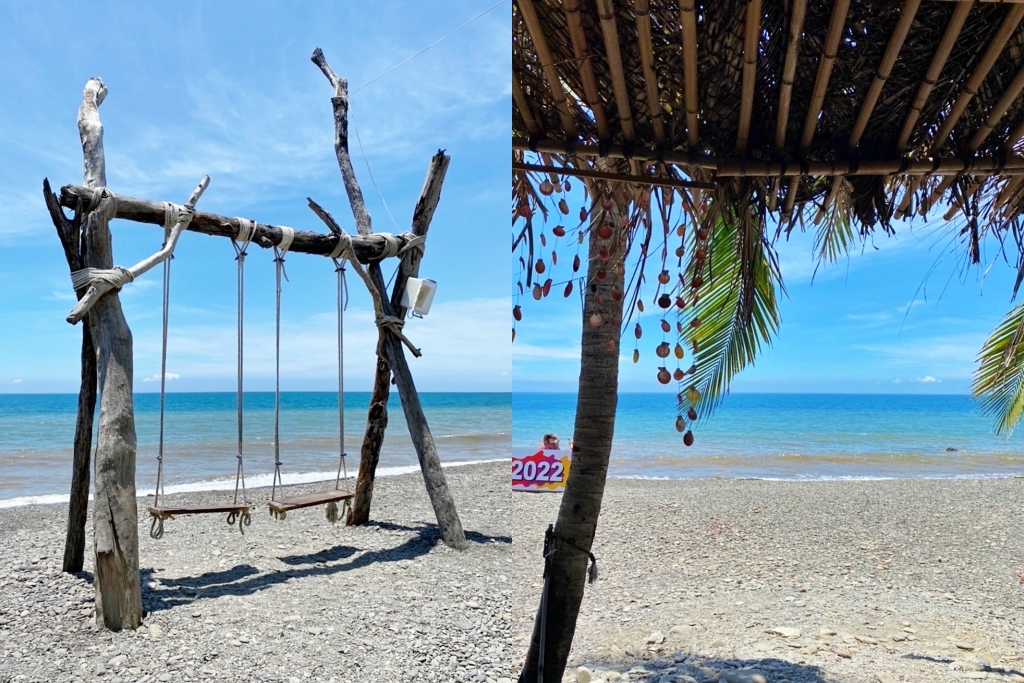 屏東枋山｜品味軒休息站，前往墾丁路上的免費休息站，屏鵝公路上的網美景點，天空之鏡、網美鞦韆、椰林草屋 @飛天璇的口袋