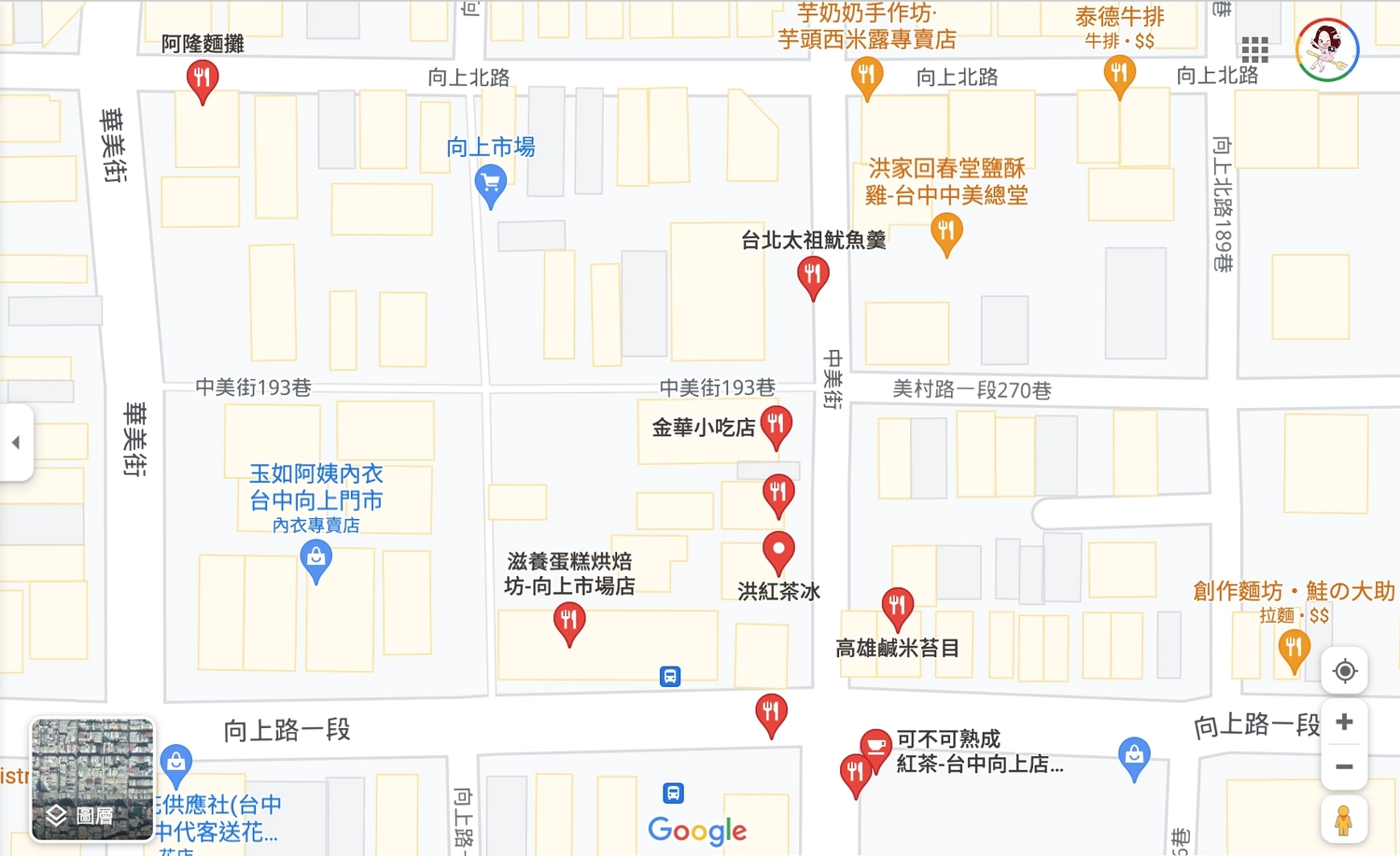 台中西區｜精選15+向上市場小吃美食懶人包，附地圖和google導航 @飛天璇的口袋