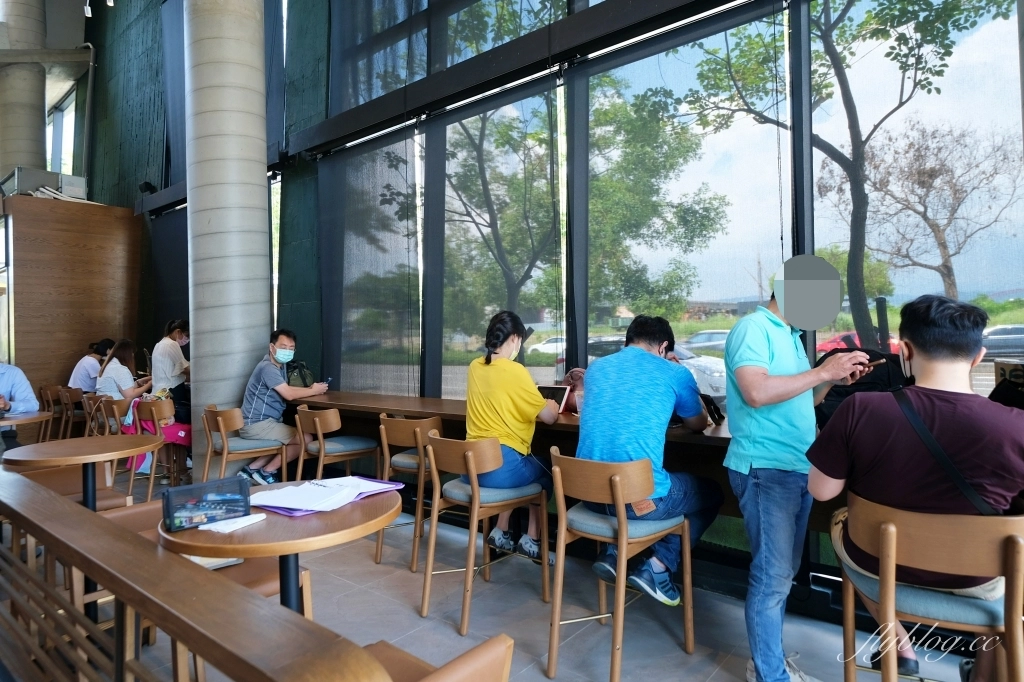 台中北屯｜松竹路星巴克洲際店．第一次以棒球場為主題星巴克，臨近74快速道路和洲際棒球場 @飛天璇的口袋