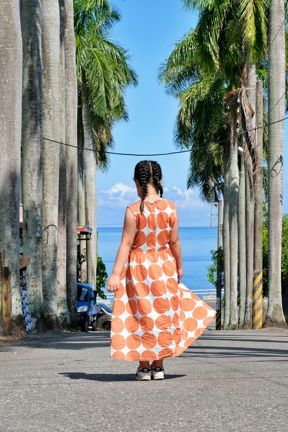 台東景點｜華源椰林大道，整排筆直椰林大道，直通太平洋的海天一色 @飛天璇的口袋