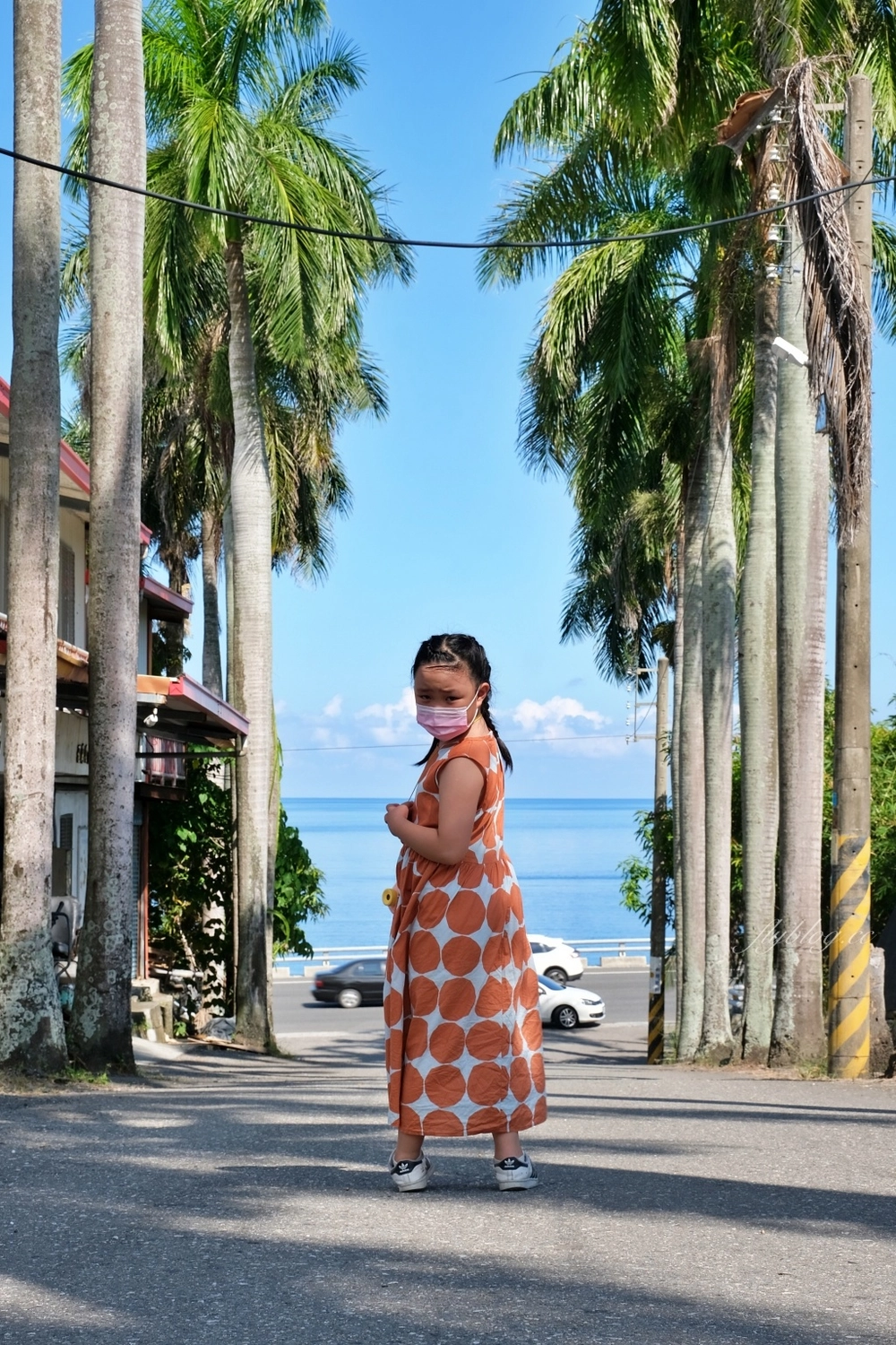 台東景點｜華源椰林大道，整排筆直椰林大道，直通太平洋的海天一色 @飛天璇的口袋