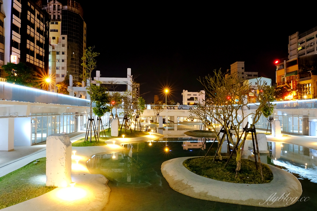台南中西｜河樂廣場，台南市中心的戲水公園，城市裡最浪漫的免費夜景景點 @飛天璇的口袋