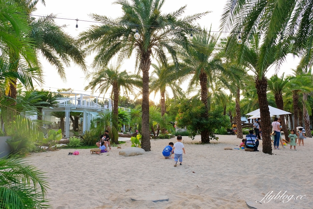 彰化田尾｜好田森林， 超Q恐龍主題彰化親子景點，恐龍森林、椰林沙灘、滑草山丘、空中卡丁車 @飛天璇的口袋