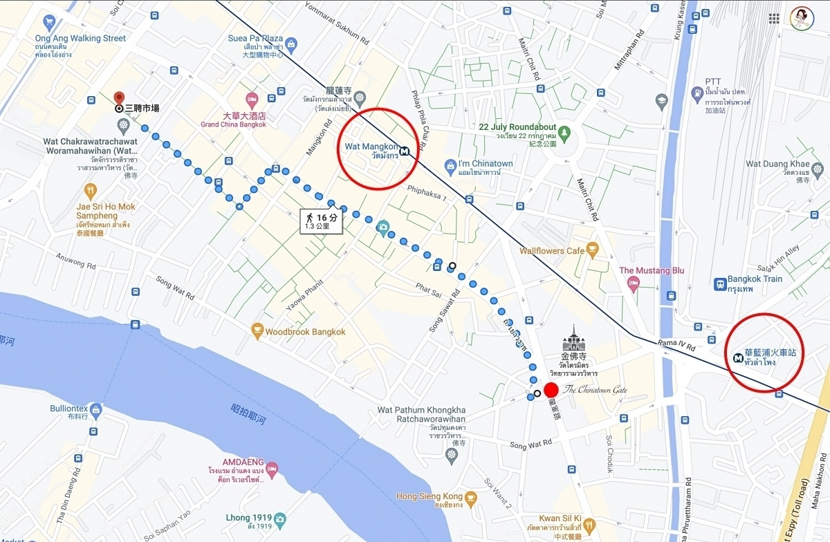 泰國曼谷｜曼谷唐人街．擁有200年歷史的中國城，感受曼谷夜晚喧嚷的氣氛 @飛天璇的口袋