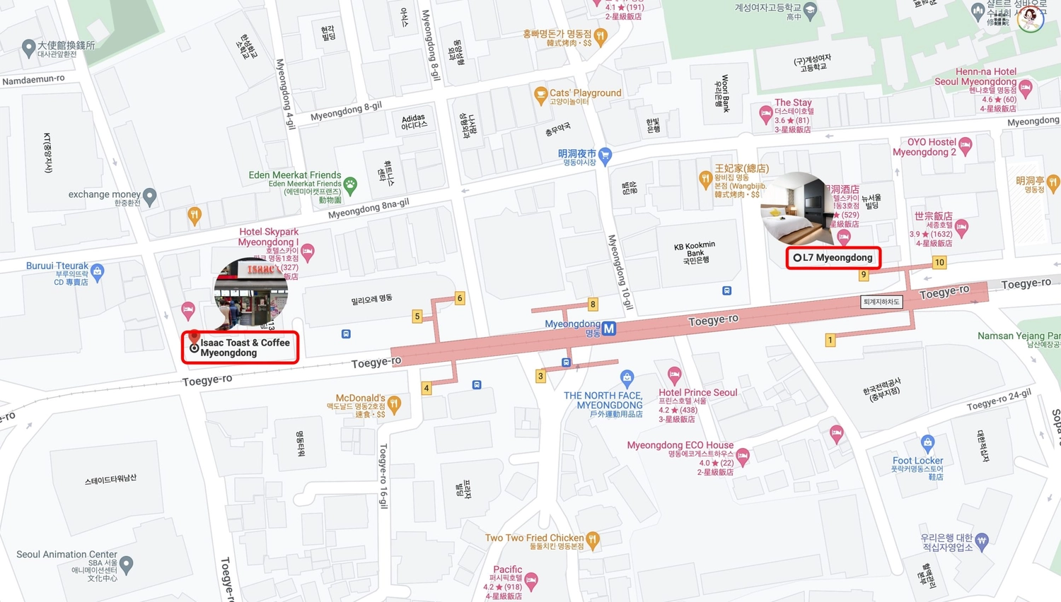 韓國首爾｜Isaac Toast｜韓國連鎖吐司專賣店，明洞聖堂店地鐵5號出口旁 @飛天璇的口袋