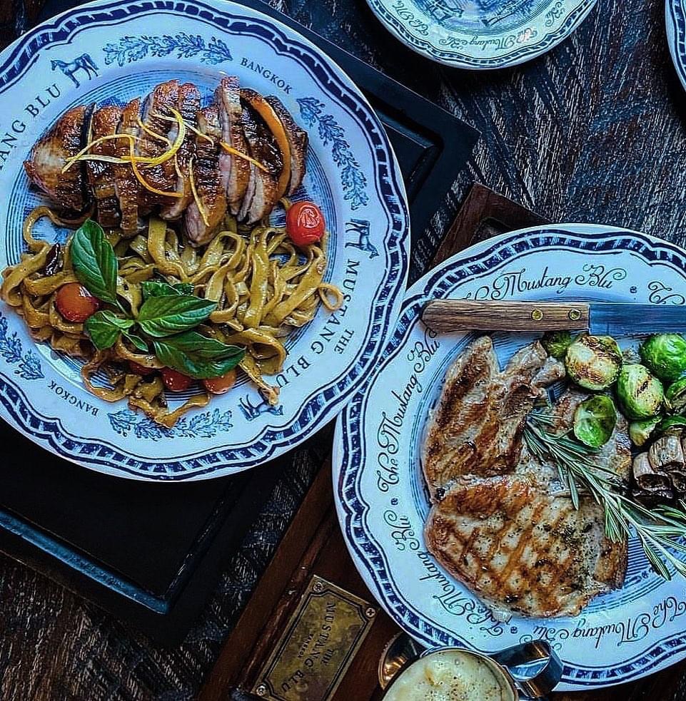 泰國曼谷｜The Mustang Blu，19世紀銀行改建，曼谷老宅建築餐廳的咖啡館與飯店 @飛天璇的口袋