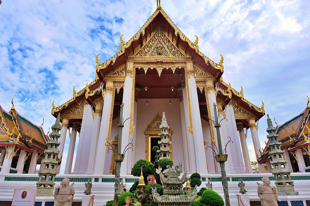 泰國曼谷｜蘇泰寺 Wat Suthat，泰國一級皇家寺院，曼谷知名地標紅色大鞦韆 @飛天璇的口袋