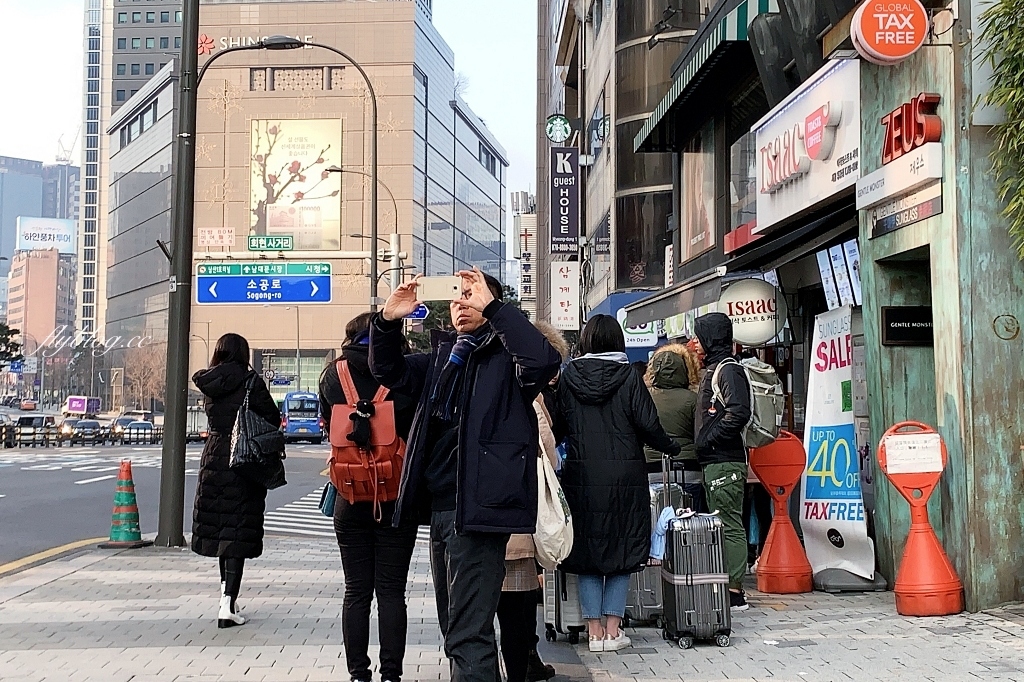 韓國首爾｜Isaac Toast｜韓國連鎖吐司專賣店，明洞聖堂店地鐵5號出口旁 @飛天璇的口袋