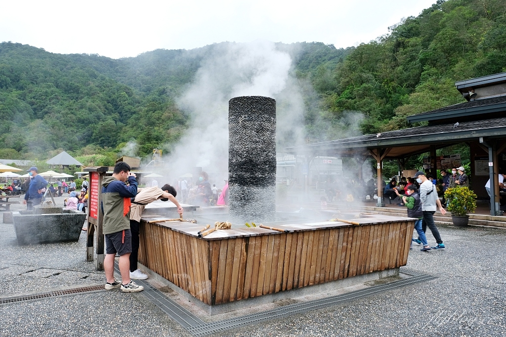 清水地熱公園｜提著竹簍煮溫泉蛋，還可以露天免費泡腳，體驗浴衣和溫泉魚咬腳 @飛天璇的口袋