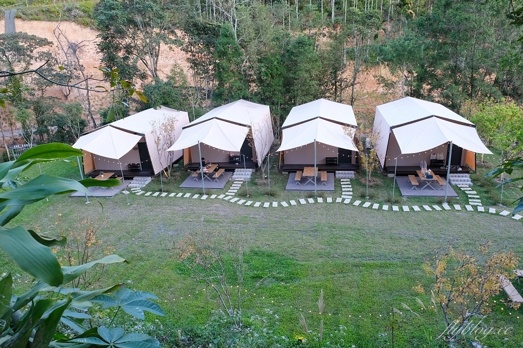 南投埔里｜葉子祕境森林住宿，桃米村森林帳篷式民宿，潺潺流水蟲鳴鳥叫生態環境，日月潭最新景點推薦 @飛天璇的口袋