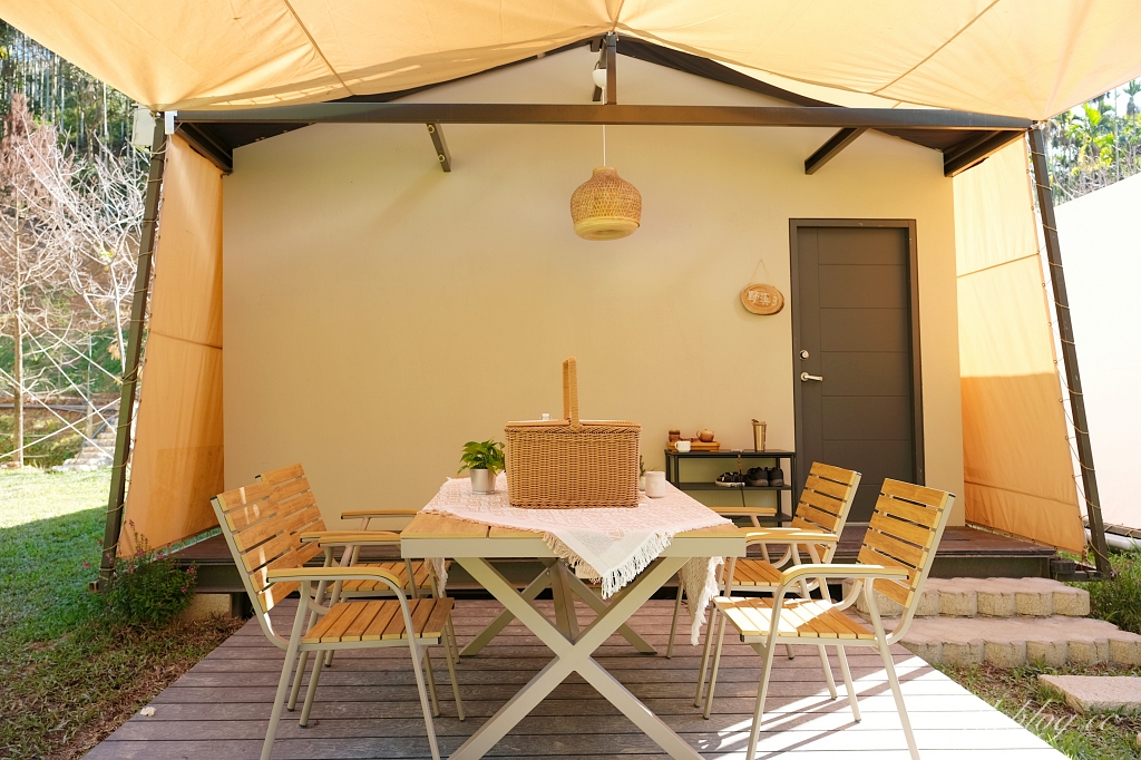 南投埔里｜葉子祕境森林住宿，桃米村森林帳篷式民宿，潺潺流水蟲鳴鳥叫生態環境，日月潭最新景點推薦 @飛天璇的口袋