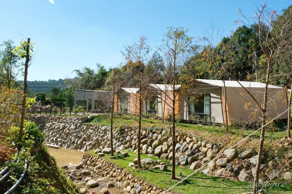 南投埔里｜葉子祕境森林住宿，桃米村森林帳篷式民宿，潺潺流水蟲鳴鳥叫生態環境，日月潭最新景點推薦 @飛天璇的口袋