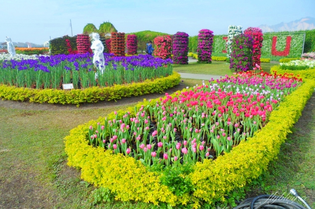 中社觀光花市花海｜鬱金香花海正美，一年四季不同的花卉，還有BBQ烤肉同樂區 @飛天璇的口袋