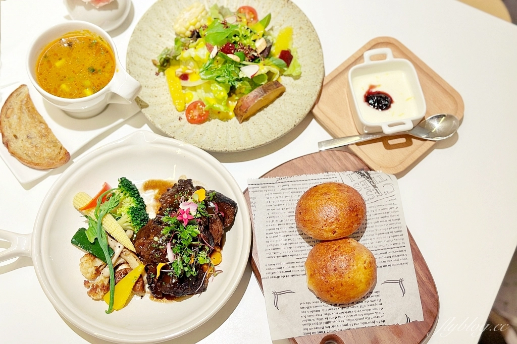 台中西區｜Mellow Yellow早午餐，宛如法式料理的早午餐饗宴，國美館商圈清新黃色小屋 @飛天璇的口袋