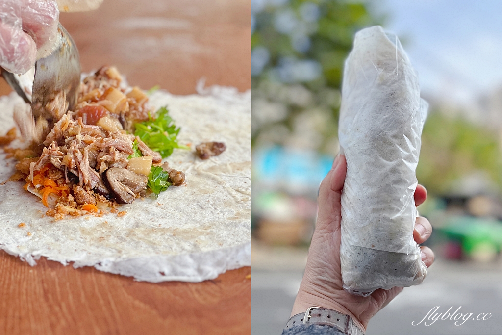 台中北屯｜阿靜の潤餅，原第二市場20年潤餅老店，北屯新一點利黃昏市場也吃得到了 @飛天璇的口袋