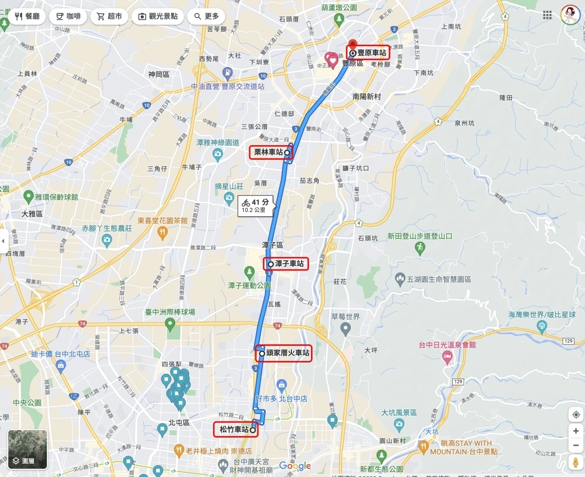 台中景點｜綠空鐵道1908．沿著台中綠空廊道騎著Ubike，松竹站到豐原站10公里全紀錄 @飛天璇的口袋