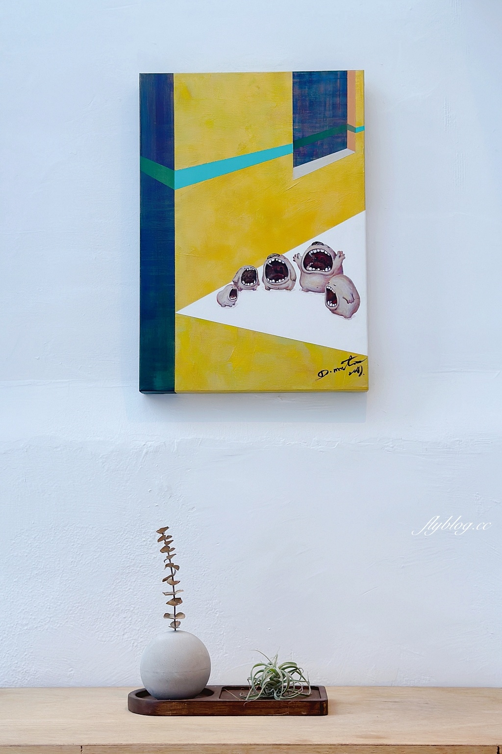 台中西區｜L’espace 老陳小圓法漢堡專賣店，老陳搬家了，國美館商圈侘寂風白色復古小洋房 @飛天璇的口袋