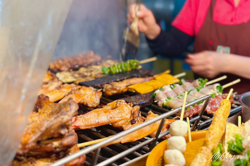 台中中區｜林家烤肉，中華夜市裡的隱藏版美食，營業超過50年的人氣烤肉攤 @飛天璇的口袋