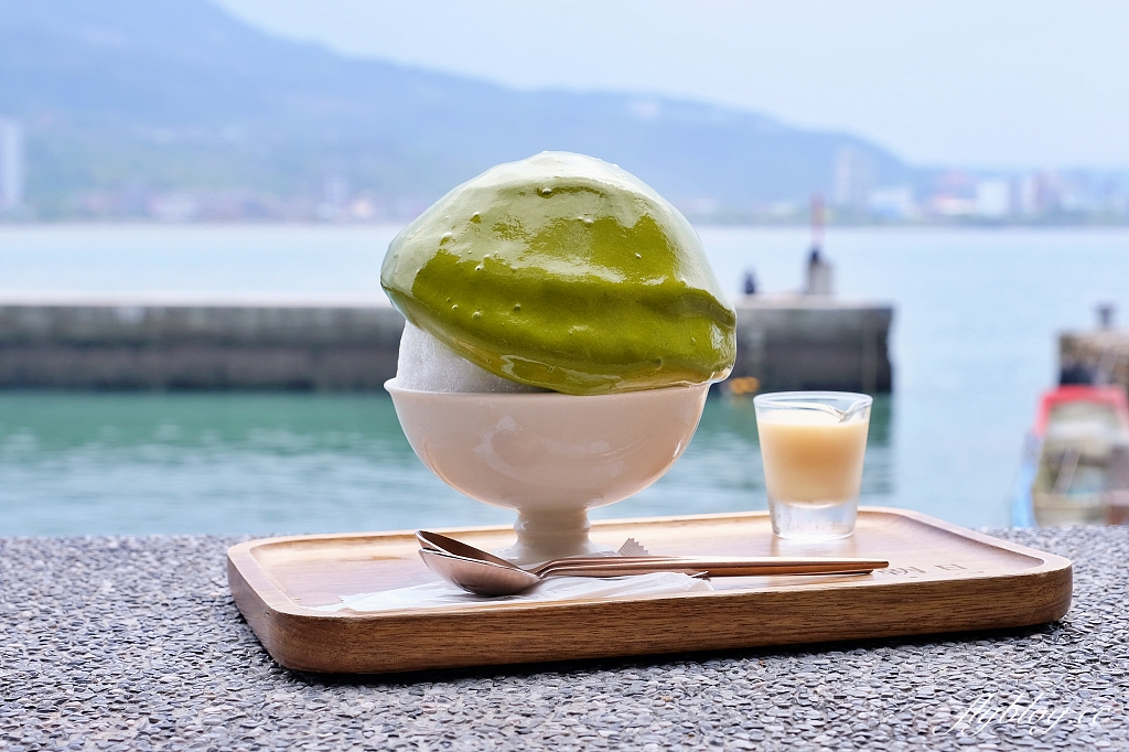 新北淡水｜朝日夫婦，充滿沖繩風情的日式刨冰店，坐擁淡水河第一排美景 @飛天璇的口袋