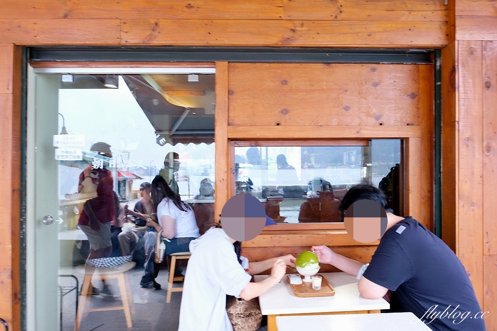 新北淡水｜朝日夫婦，充滿沖繩風情的日式刨冰店，坐擁淡水河第一排美景 @飛天璇的口袋