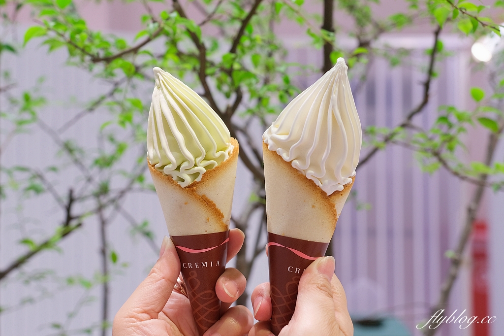 台中東區｜Cremia 台中Lalaport北館，超濃郁日本北海道冰淇淋，選用白色戀人餅乾同款甜筒 @飛天璇的口袋