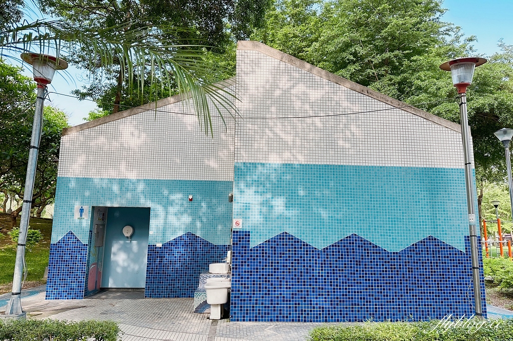 台中南屯｜豐富公園，充滿綠意的共融遊戲場，以穿山甲和樂活樹屋為特色 @飛天璇的口袋