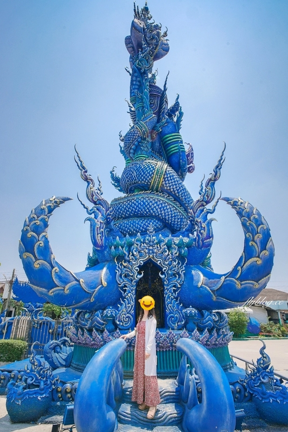 泰國清萊｜清邁一日遊，白廟、黑廟、藍廟和長頸族村，欣賞清萊的建築藝術 @飛天璇的口袋