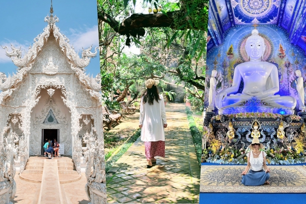 泰國清萊｜清邁一日遊，白廟、黑廟、藍廟和長頸族村，欣賞清萊的建築藝術 @飛天璇的口袋