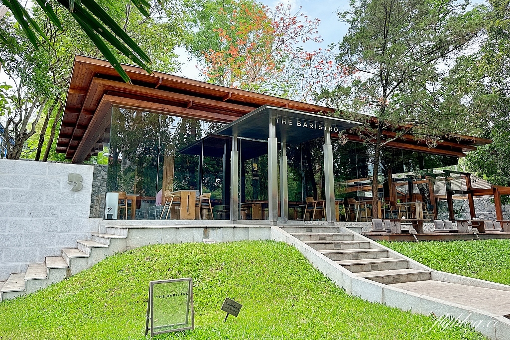 泰國清邁｜The Baristro Asian Style，清邁市郊的玻璃屋咖啡館，充滿日式禪風的建築美學 @飛天璇的口袋