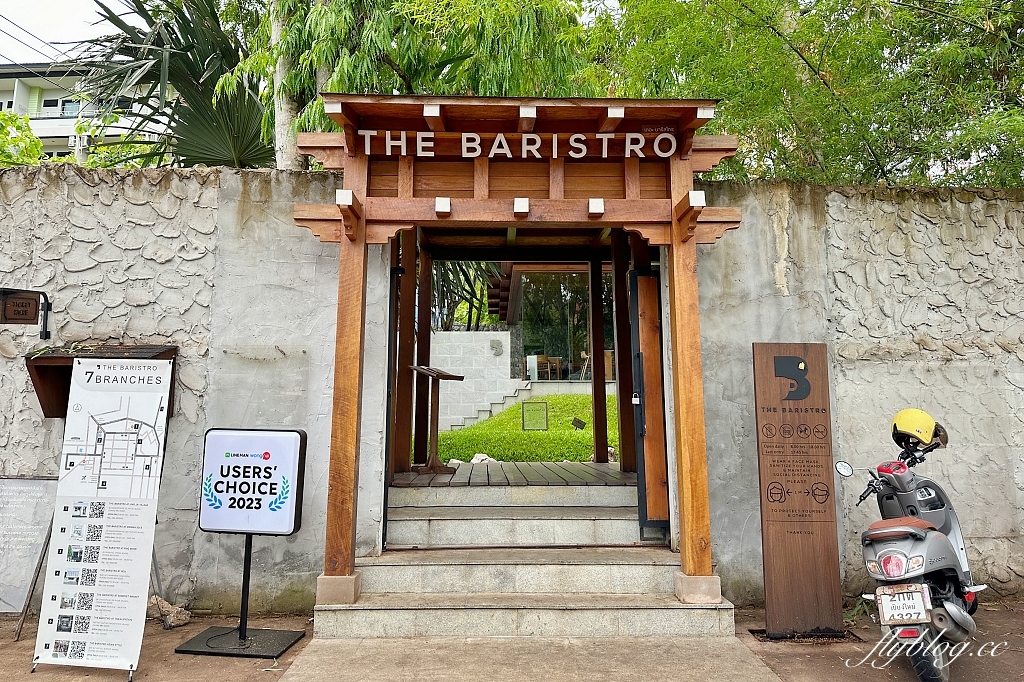 泰國清邁｜The Baristro Asian Style，清邁市郊的玻璃屋咖啡館，充滿日式禪風的建築美學 @飛天璇的口袋