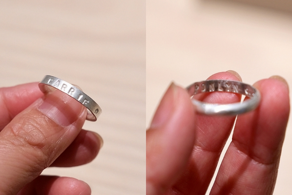 台中東區｜KINJO草山金工 LaLaport門市，台中手工戒指手環DIY推薦，情侶、親子、閨蜜對戒 @飛天璇的口袋