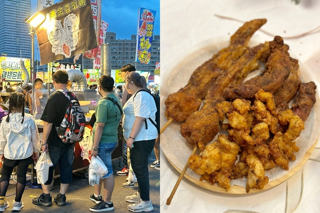 台中南區｜一也黃金豆乳雞，20元炸雞翅必點，旱溪大慶夜市排隊美食 @飛天璇的口袋