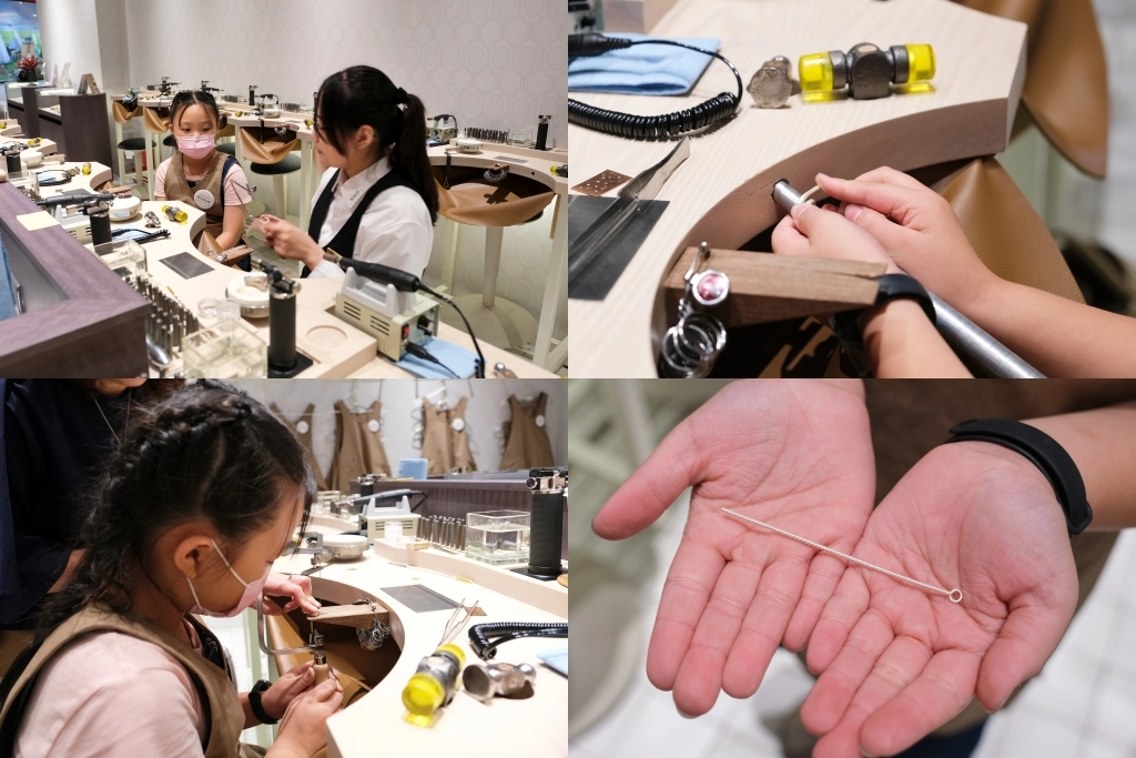 台中東區｜KINJO草山金工 LaLaport門市，台中手工戒指手環DIY推薦，情侶、親子、閨蜜對戒 @飛天璇的口袋
