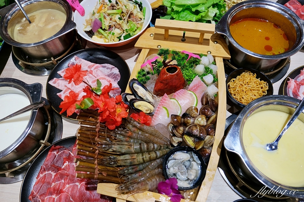 台中北屯｜築崎相撲鍋物，火鍋+蒙古烤肉吃到飽，開幕限定只要278元，超過40種百匯食材無限取用 @飛天璇的口袋