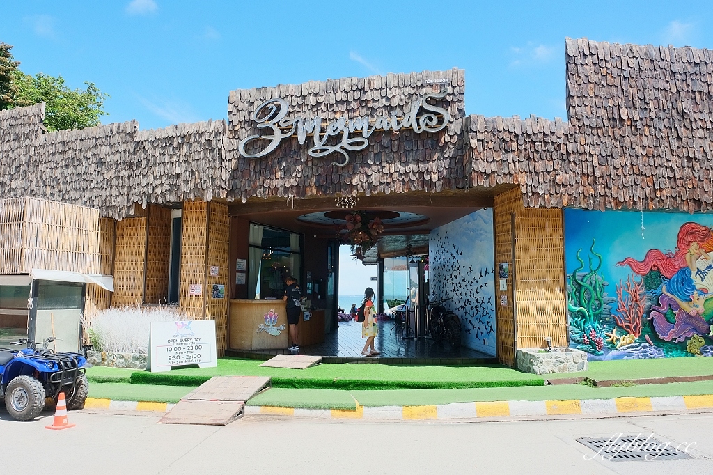 泰國芭達雅｜3 Mermaids．芭達雅超夯三隻美人魚餐廳，坐在鳥巢欣賞蔚藍海景 @飛天璇的口袋