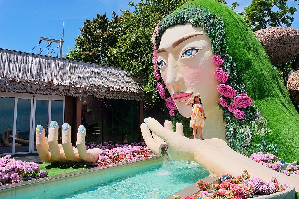 泰國芭達雅｜3 Mermaids．芭達雅超夯三隻美人魚餐廳，坐在鳥巢欣賞蔚藍海景 @飛天璇的口袋