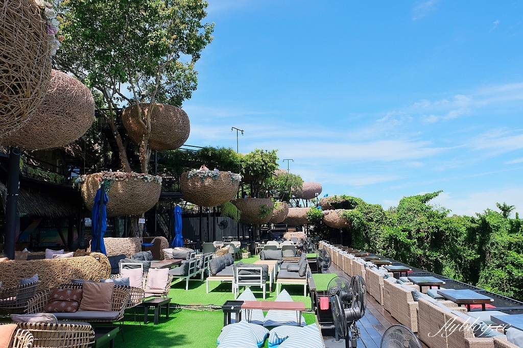 泰國芭達雅｜3 Mermaids．芭達雅超夯三隻美人魚餐廳，坐在鳥巢欣賞蔚藍海景 @飛天璇的口袋