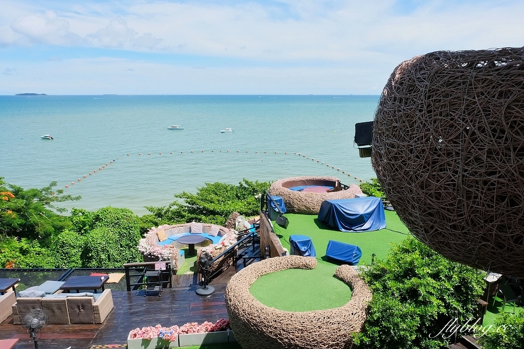 泰國芭達雅｜3 Mermaids．芭達雅超夯三隻美人魚餐廳，坐在鳥巢欣賞蔚藍海景 @飛天璇的口袋