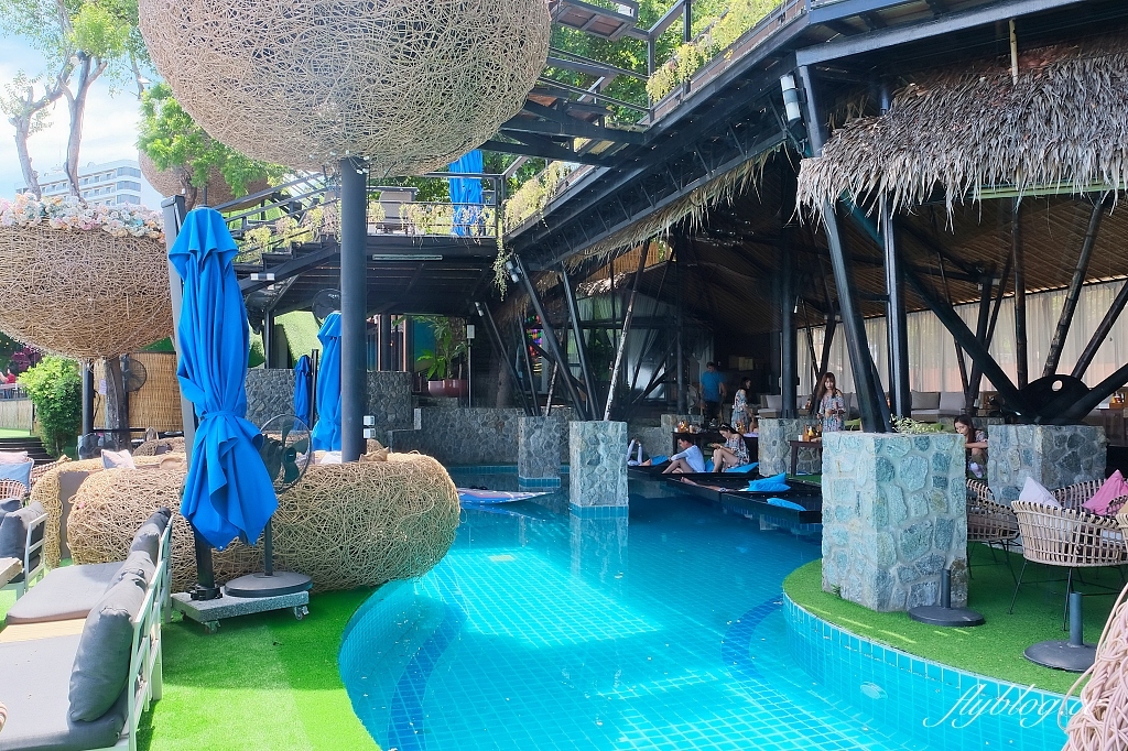 泰國芭達雅｜3 Mermaids．芭達雅超夯三隻美人魚餐廳，坐在鳥巢欣賞蔚藍海景 @飛天璇的口袋