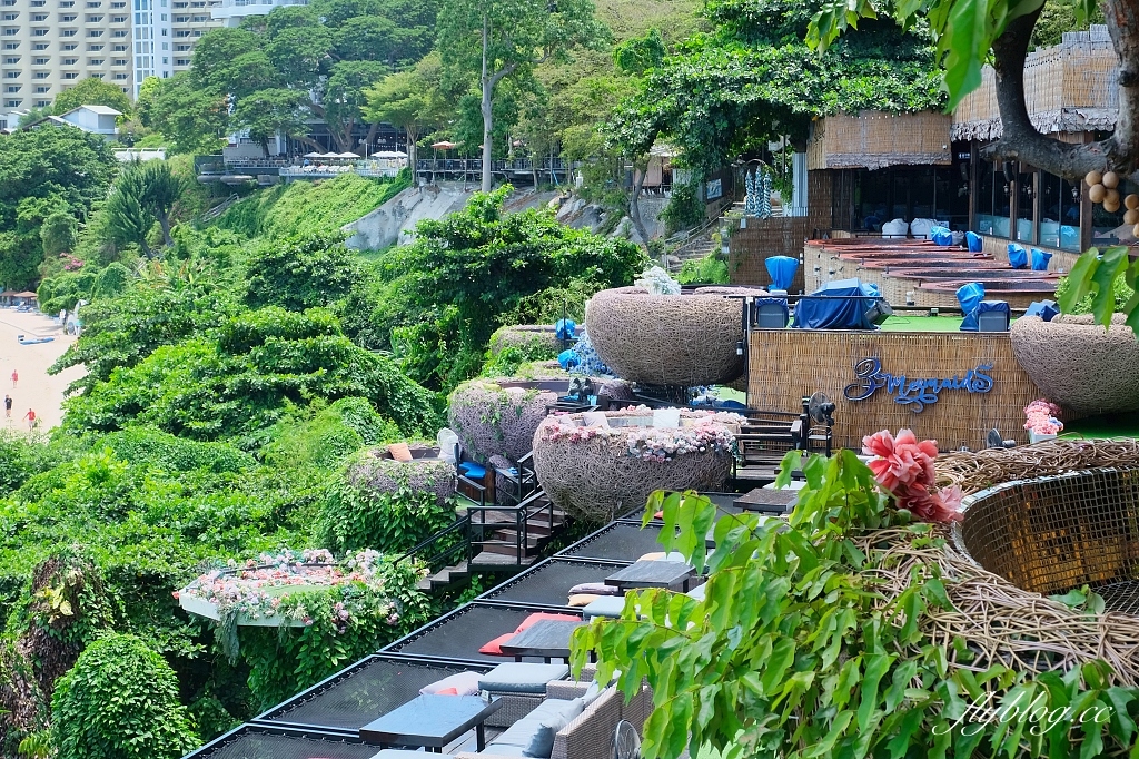 泰國芭達雅｜3 Mermaids．芭達雅超夯三隻美人魚餐廳，坐在鳥巢欣賞蔚藍海景 @飛天璇的口袋