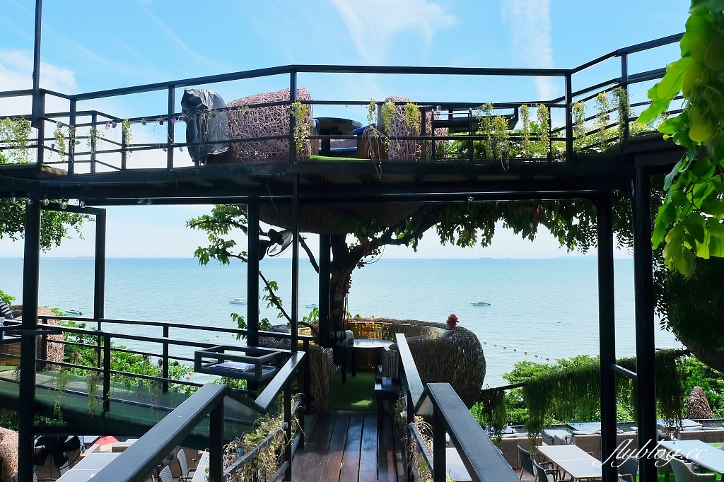 泰國芭達雅｜3 Mermaids．芭達雅超夯三隻美人魚餐廳，坐在鳥巢欣賞蔚藍海景 @飛天璇的口袋