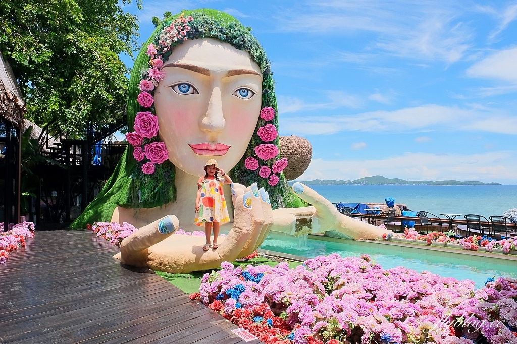 泰國芭達雅｜3 Mermaids．芭達雅超夯三隻美人魚餐廳，坐在鳥巢欣賞蔚藍海景 @飛天璇的口袋