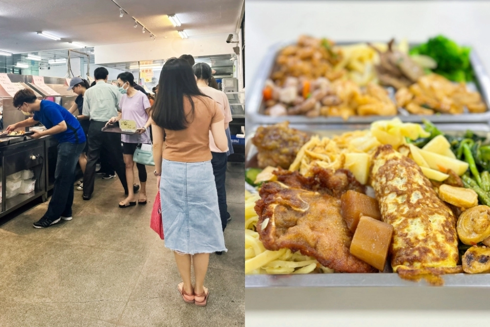 台中西區｜台中地方法院餐廳．隱身地下室的員工餐廳，網友推薦自助餐的天花板 @飛天璇的口袋