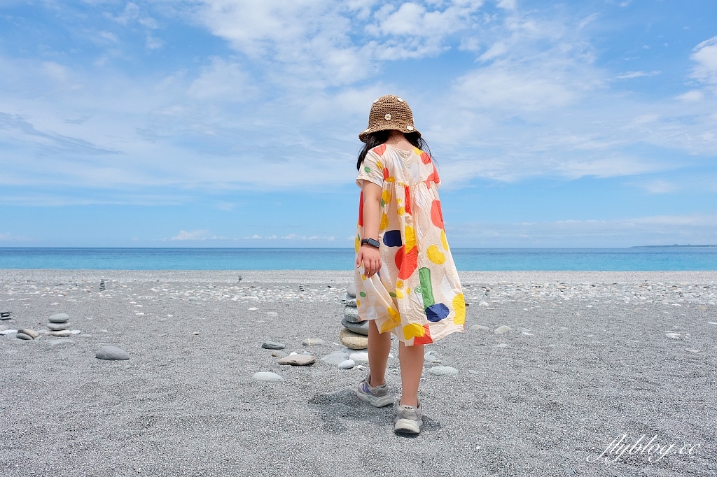花蓮新城｜曼波海灘．花蓮看海秘境，可以玩石頭疊疊樂 @飛天璇的口袋
