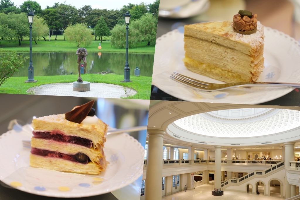 台南仁德｜深藍咖啡館奇美博物館店．到博物館吃甜點，台南LV級千層蛋糕 @飛天璇的口袋