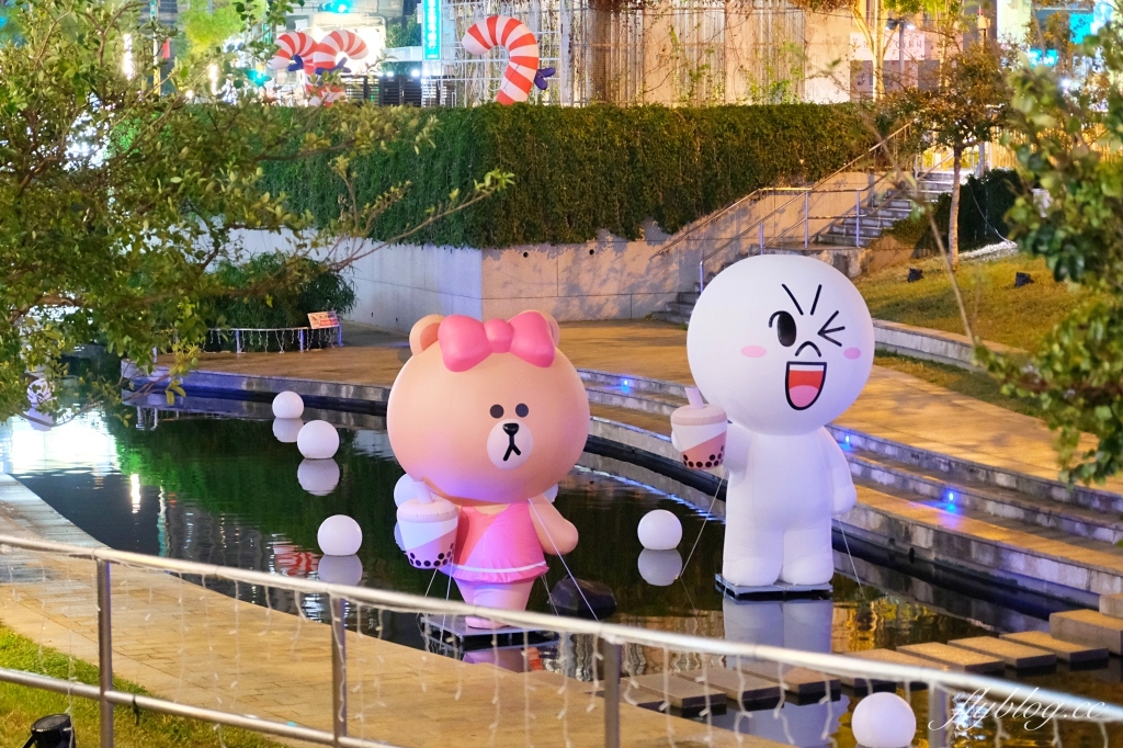 台中旅遊｜2023柳川藍帶水岸．台中耶誕嘉年華，與LINE FRIENDS一同繽紛歡樂 @飛天璇的口袋