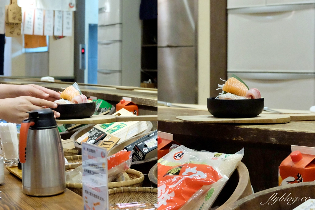 台中北屯｜樂座爐端燒．用船槳送菜到面前，日式榻榻米用餐區 @飛天璇的口袋