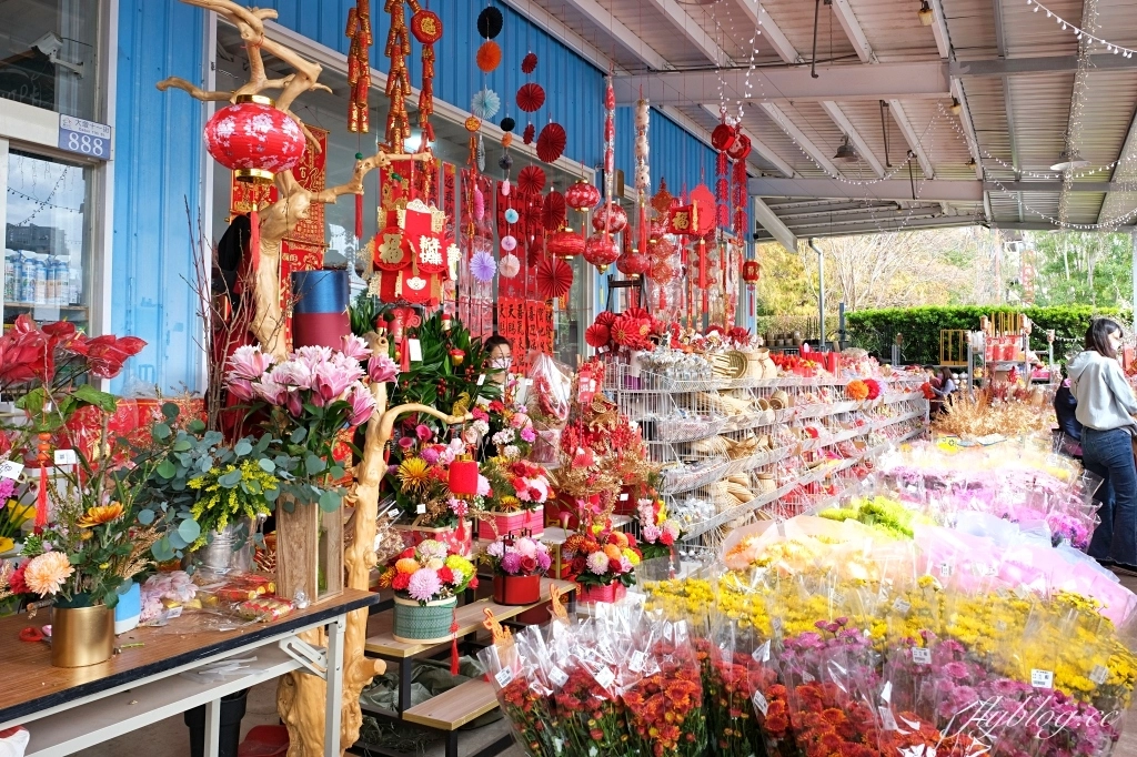 台中南屯｜江合花市．台中花市盆栽植物花卉器材，過年過節買花的好地方 @飛天璇的口袋