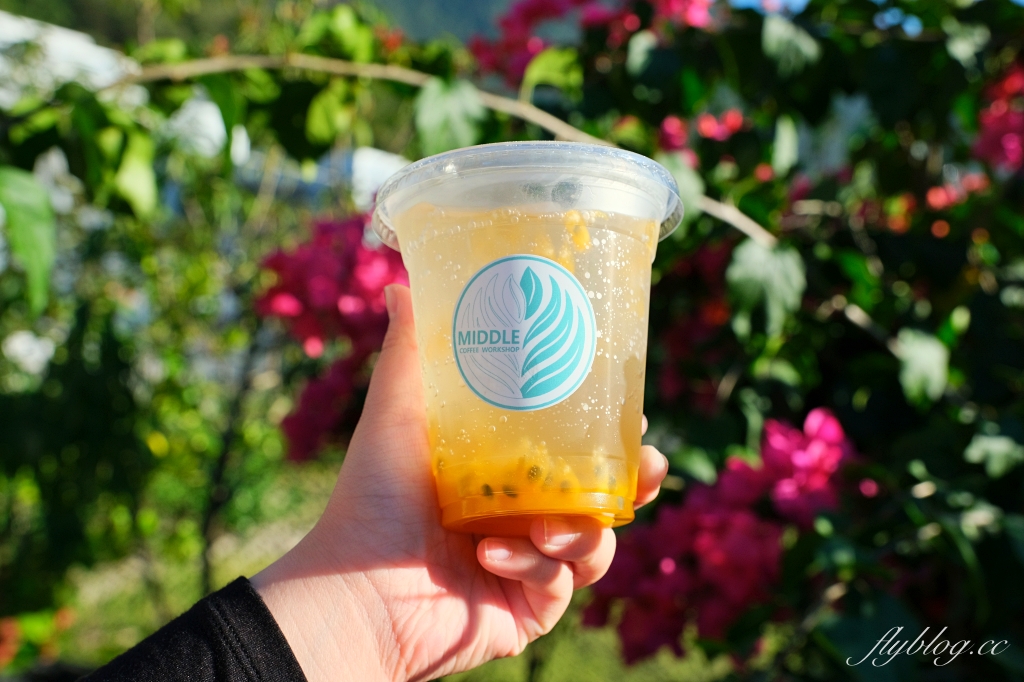 南投埔里｜Middle coffee 明豆咖啡．地母廟旁的韓系咖啡館，咖啡好喝有水準 @飛天璇的口袋